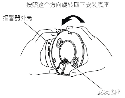 JTWJ-BD-5630/B獨立式感溫火災探測報警器拆卸的方法
